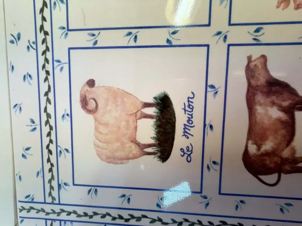 Linda Grayson Farm Animal Decorative Ceramic Tile Wall Art